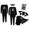 Zorro kostiumas, S dydis, 95-110cm