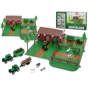 JASPERLAND Ūkio kiemas su gyvūnais ir traktoriumi