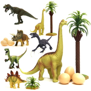 Dinozaurų figūrėlių rinkinys, 14 figūrėlių