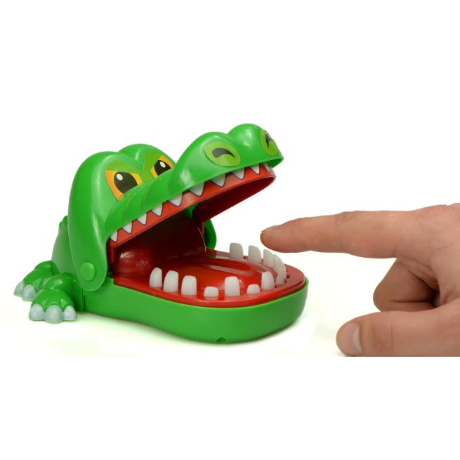Arkadinis žaidimas Krokodilas pas dantistą