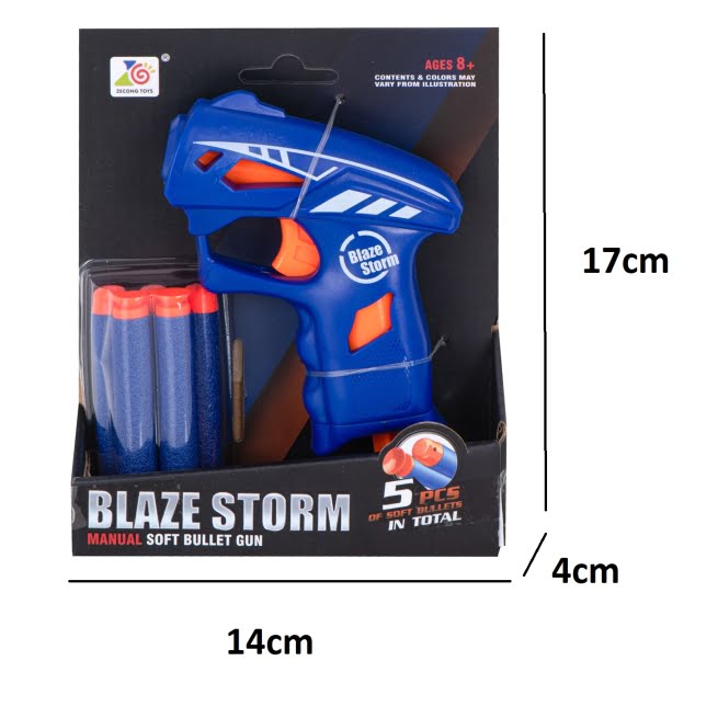 "Blaze Storm" automatinis putplasčio šautuvas su 5 strėlėmis