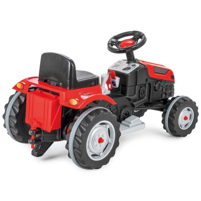 WOOPIE Akumuliatorinis traktorius Farmer PowerTrac 6V, raudonas