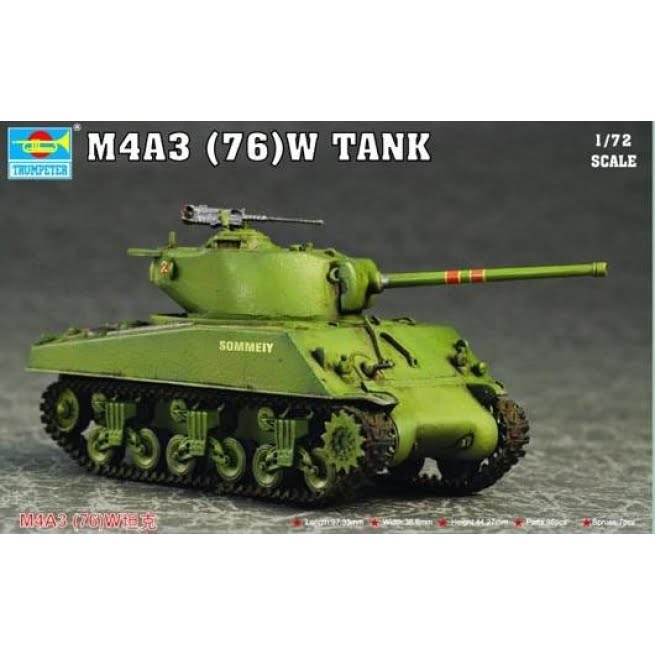 Trumpeter Konstruktorius M4A3 (76)W Tank