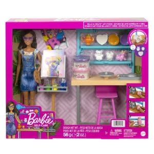 Barbie Lėlė su dailės studijos komplektu