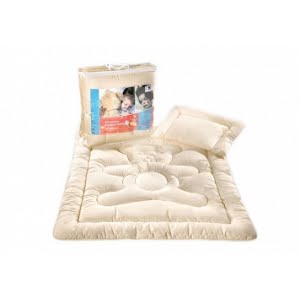 AMW Kūdikių antklodė ir pagalvė, 110x140+40x60, ecru