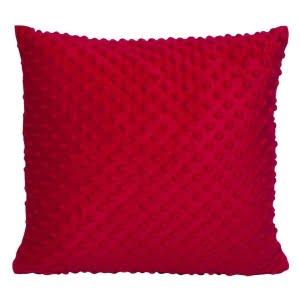 Dekoratyvinės pagalvės užvalkalas Minky, 40x40, raudonas