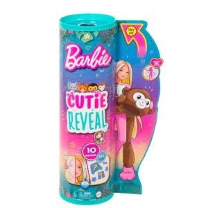 Barbie Lėlė Cutie Reveal, džiunglių serija - beždžionėlė