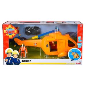 Simba Sraigtasparnis Wallaby II su figūrėle Fireman Sam