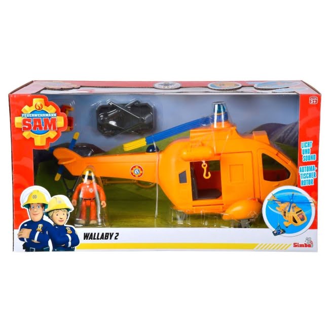 Simba Sraigtasparnis Wallaby II su figūrėle Fireman Sam