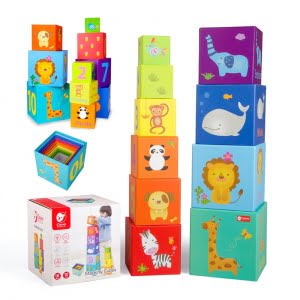 CLASSIC WORLD Mokomasis žaislas Magic Box Blocks Puzzle Tower Box