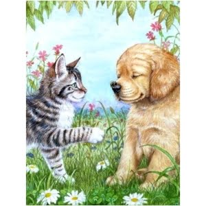 Norimpex Deimantinė mozaika Cat and Dog